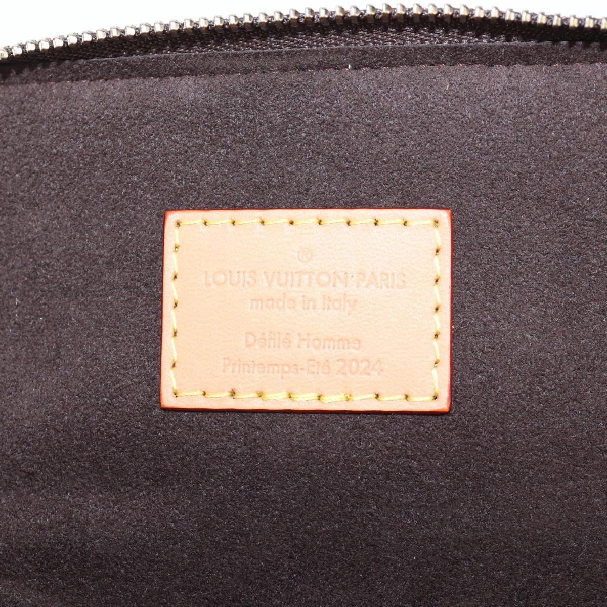 LOUIS VUITTON Damier Pop Glasses Case Yellow GI1034 LV Auth 195529M