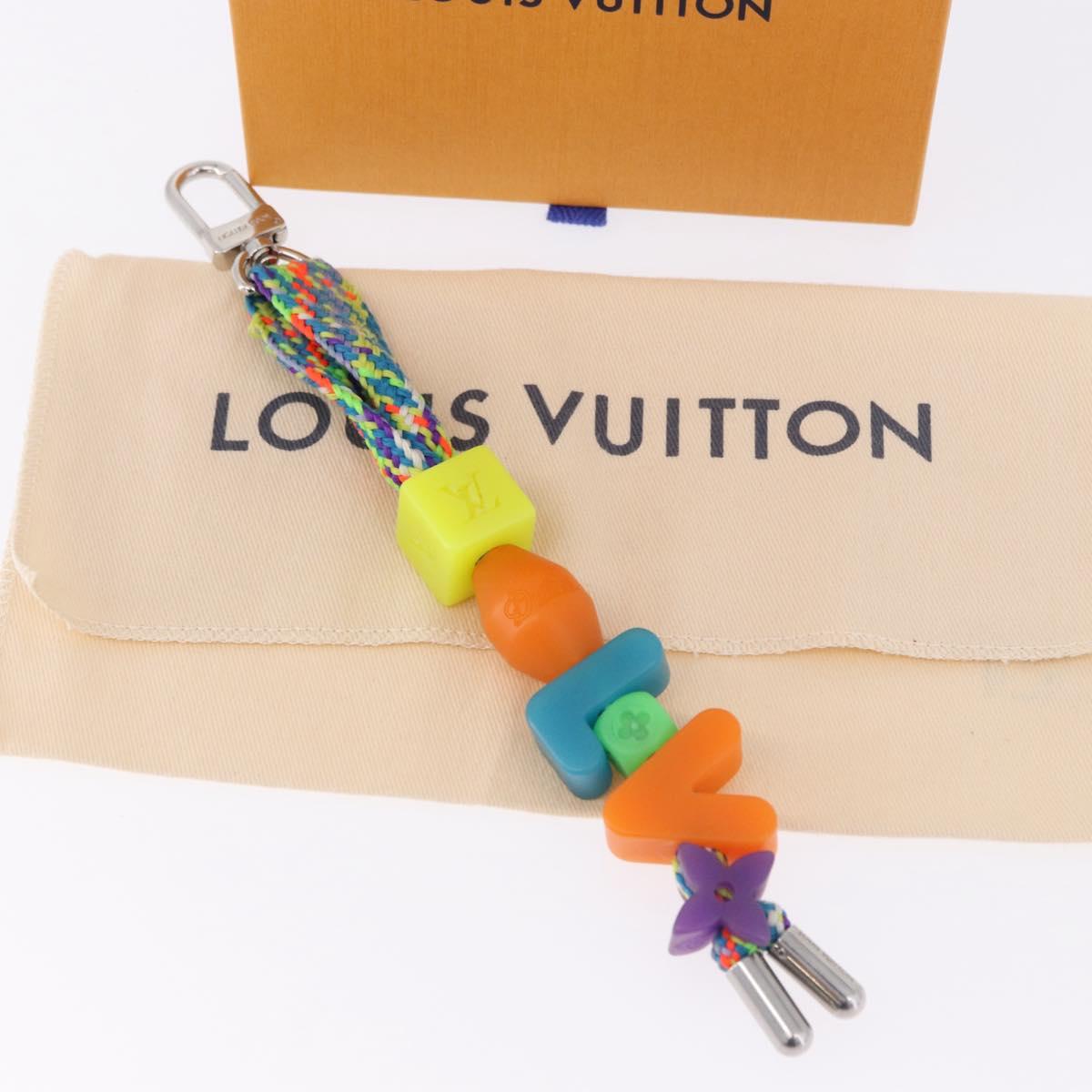 LOUIS VUITTON Porte Cles LV Play Key Ring metal Multicolor MP3450 Auth 195533M