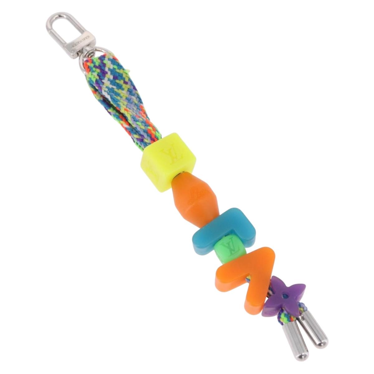 LOUIS VUITTON Porte Cles LV Play Key Ring metal Multicolor MP3450 Auth 195533M