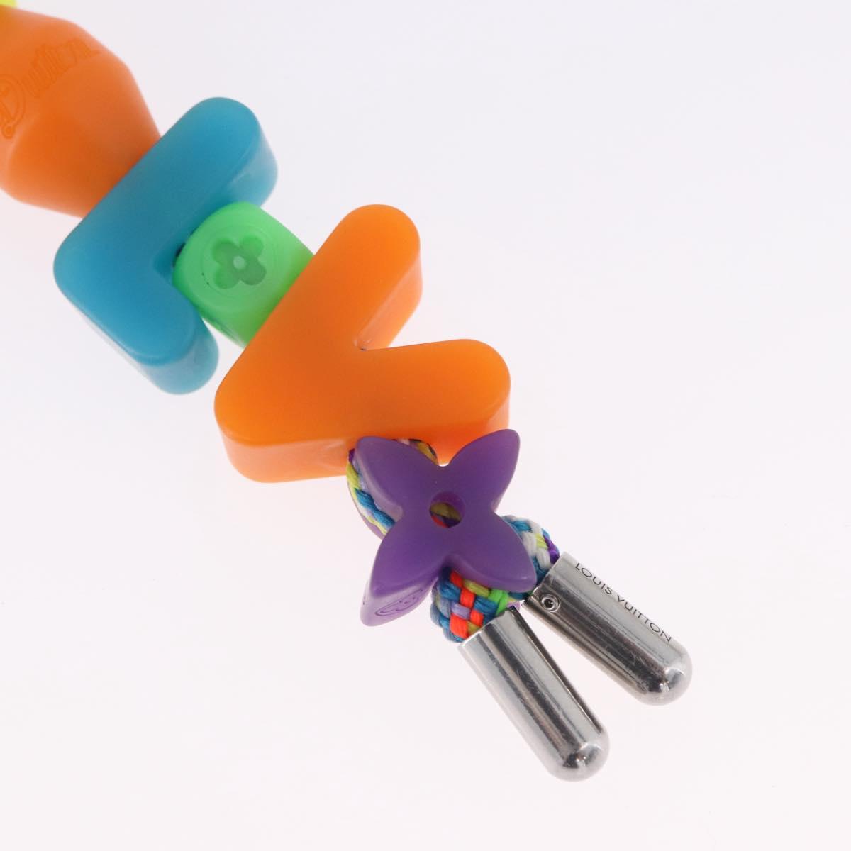 LOUIS VUITTON Porte Cles LV Play Key Ring metal Multicolor MP3450 Auth 195533M