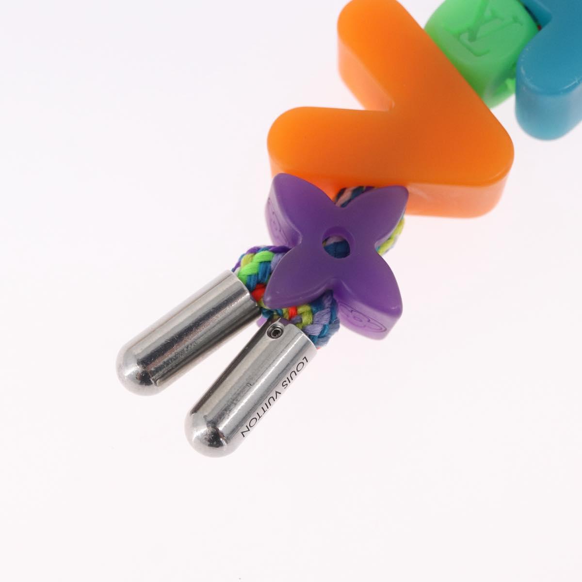LOUIS VUITTON Porte Cles LV Play Key Ring metal Multicolor MP3450 Auth 195533M