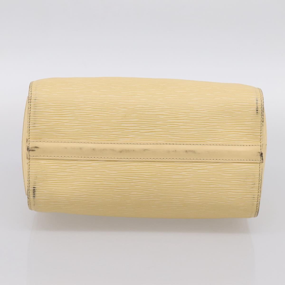LOUIS VUITTON Epi Speedy 25 Hand Bag Vanilla M4301A LV Auth 195536