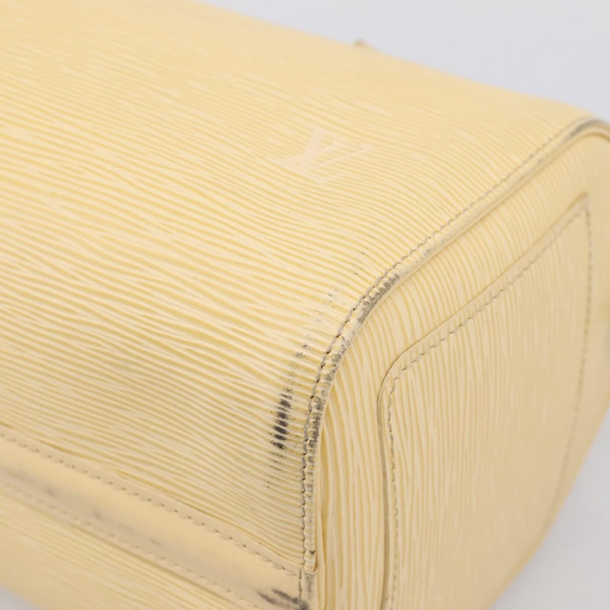 LOUIS VUITTON Epi Speedy 25 Hand Bag Vanilla M4301A LV Auth 195536