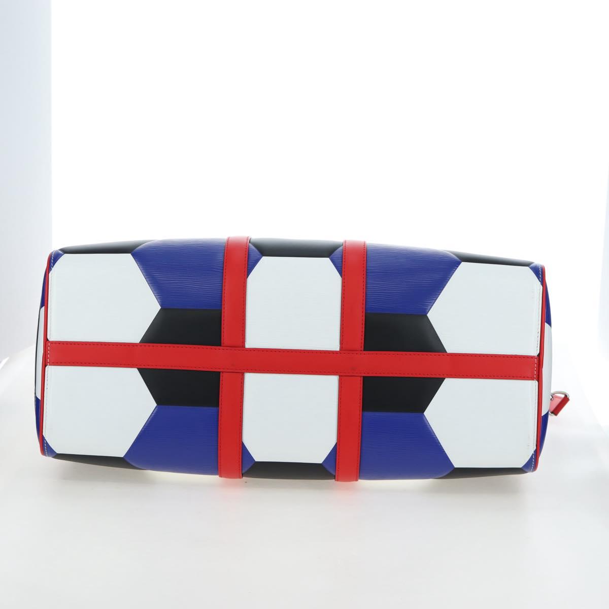 LOUIS VUITTON Epi FIFA Collaboration Keepall Bandouliere 50 Blue Auth 195540SM