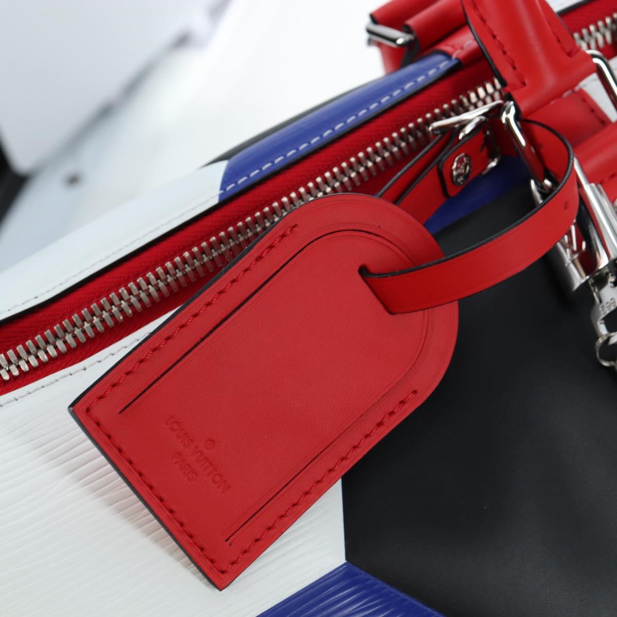 LOUIS VUITTON Epi FIFA Collaboration Keepall Bandouliere 50 Blue Auth 195540SM