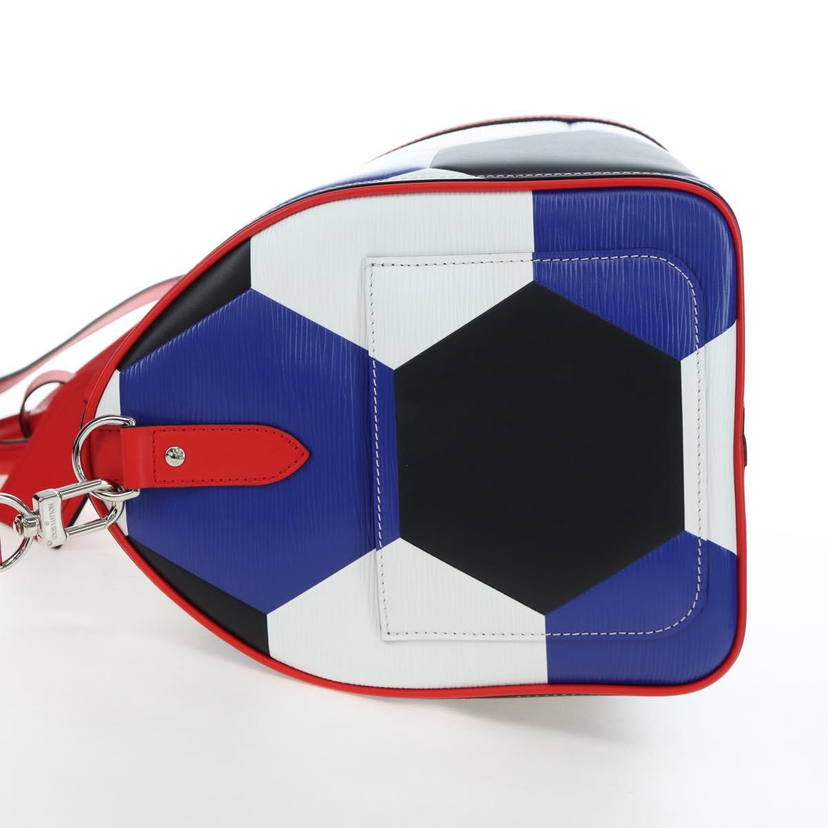 LOUIS VUITTON Epi FIFA Collaboration Keepall Bandouliere 50 Blue Auth 195540SM