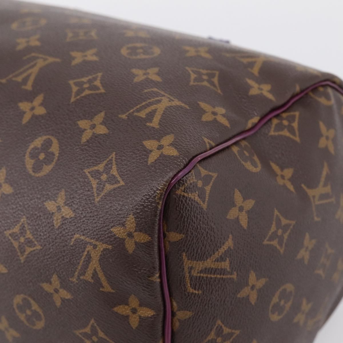LOUIS VUITTON Monogram Totem Speedy 30 Hand Bag M41666 LV Auth 195541SM
