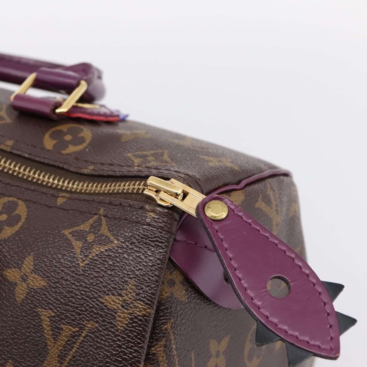 LOUIS VUITTON Monogram Totem Speedy 30 Hand Bag M41666 LV Auth 195541SM