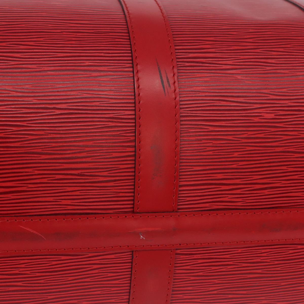 LOUIS VUITTON Epi Keepall 45 Boston Bag Red M42977 LV Auth 195542A