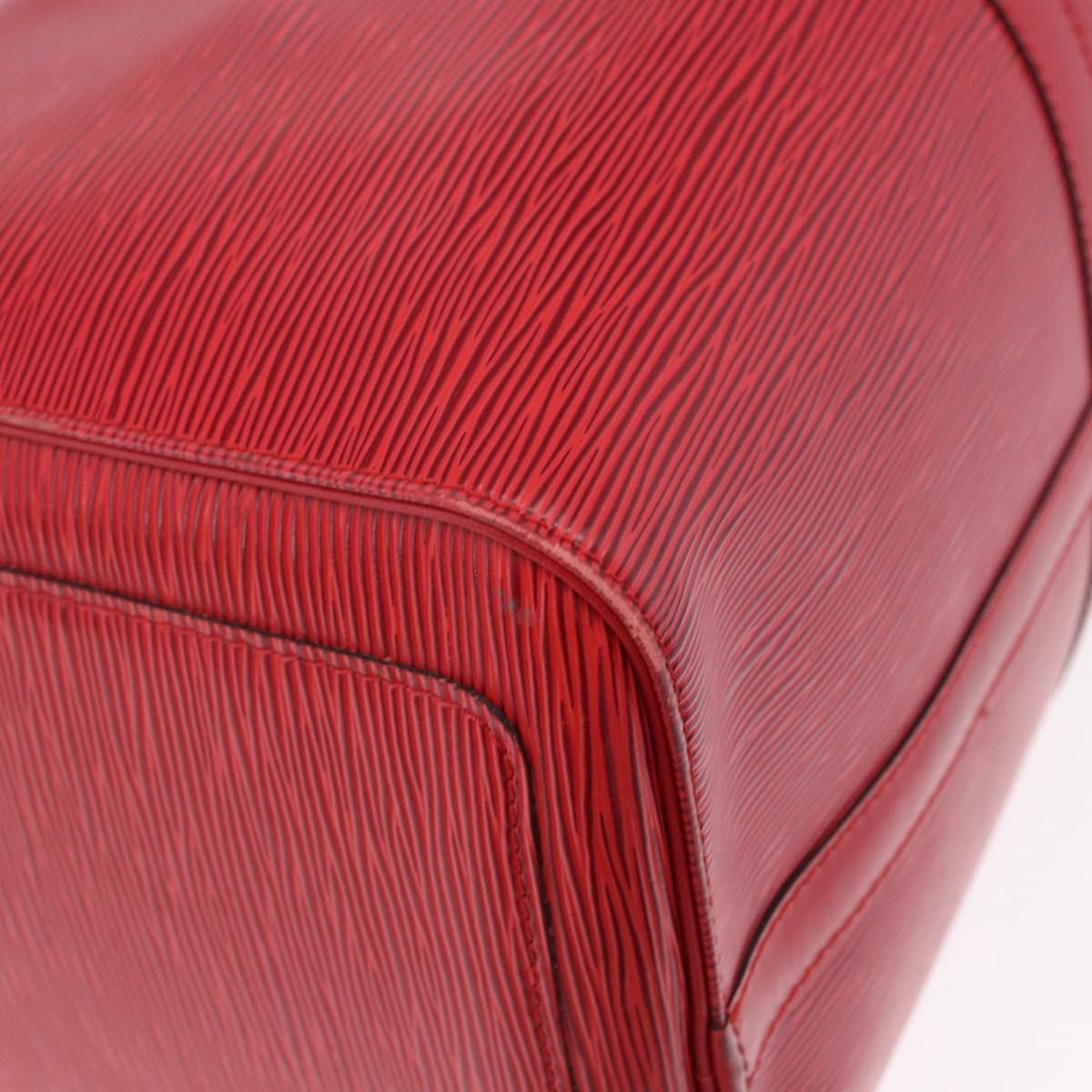 LOUIS VUITTON Epi Keepall 45 Boston Bag Red M42977 LV Auth 195542A