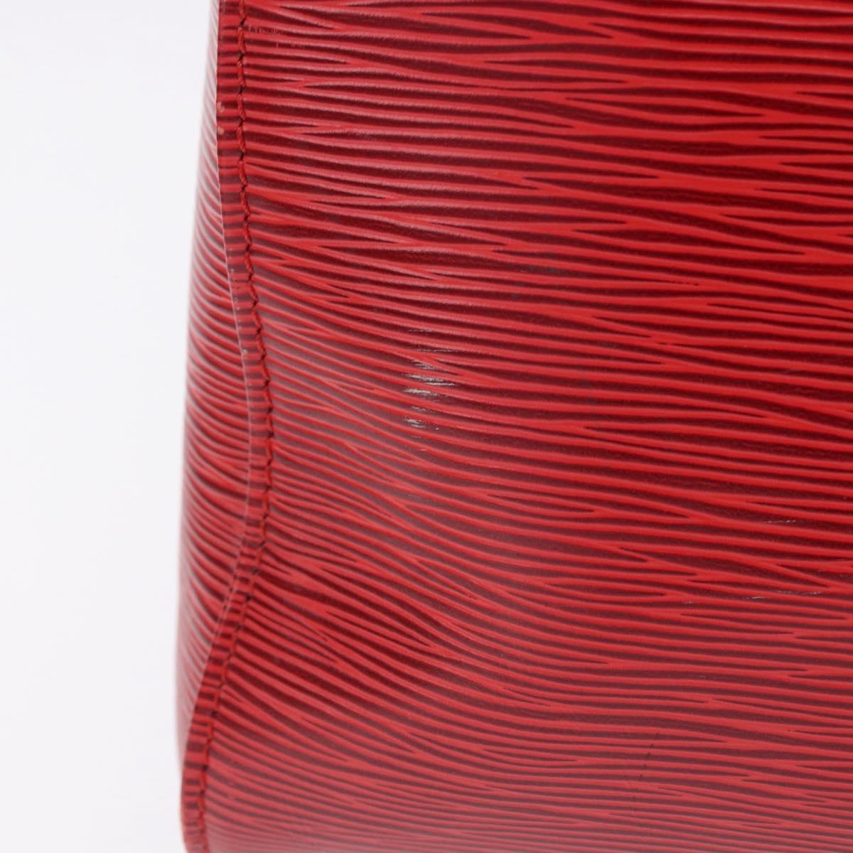 LOUIS VUITTON Epi Keepall 45 Boston Bag Red M42977 LV Auth 195542A