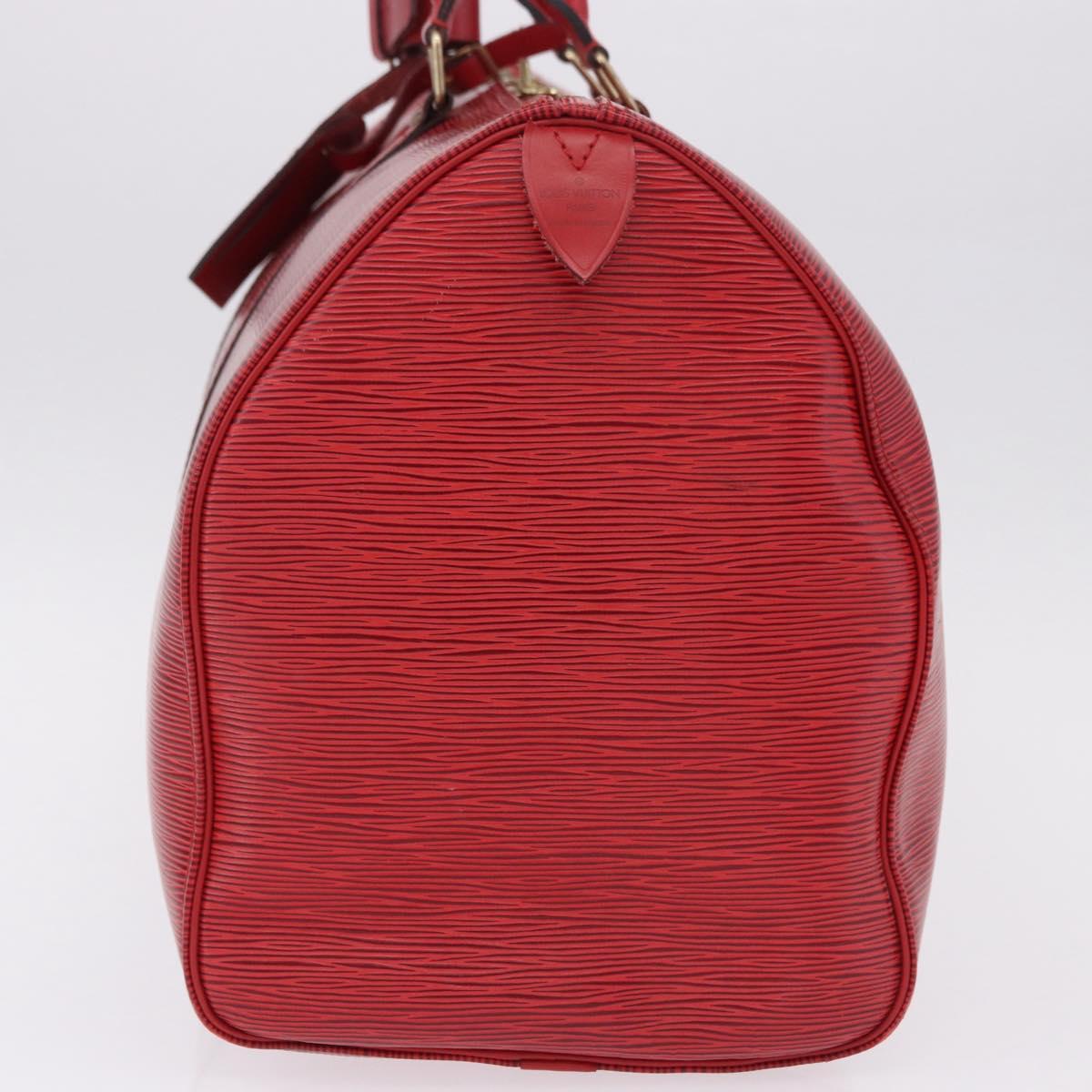 LOUIS VUITTON Epi Keepall 45 Boston Bag Red M42977 LV Auth 195542A