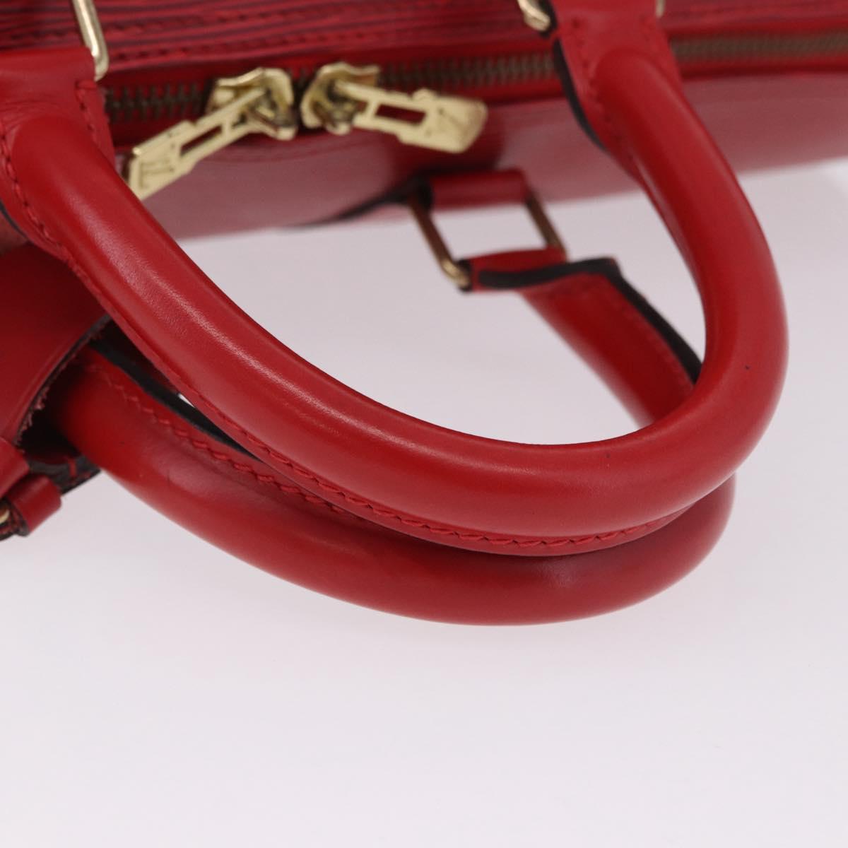 LOUIS VUITTON Epi Keepall 45 Boston Bag Red M42977 LV Auth 195542A