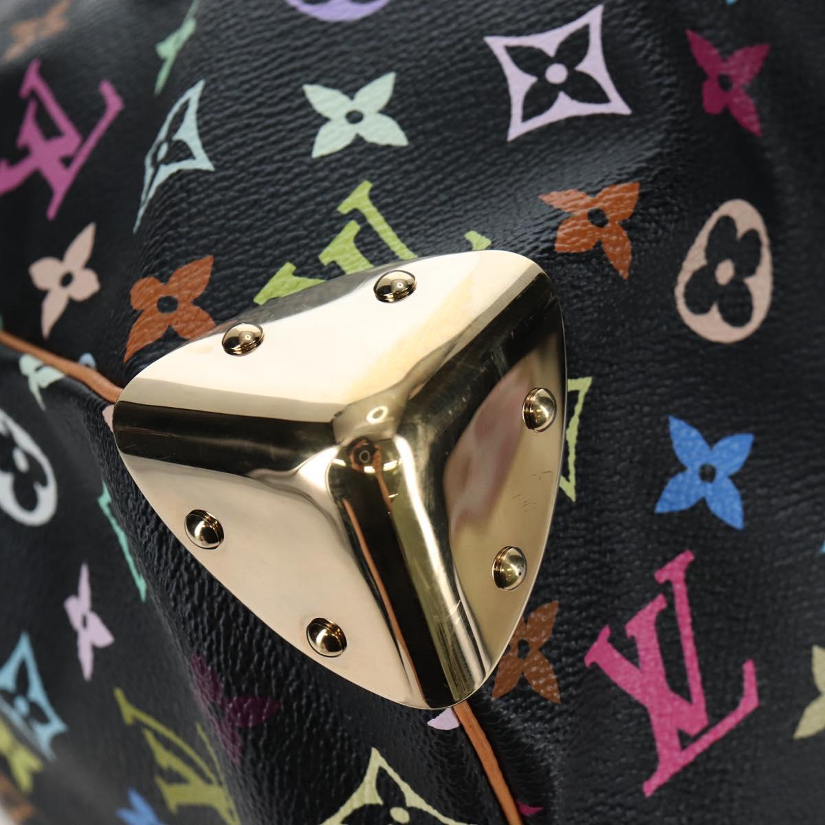 LOUIS VUITTON Monogram Multicolor Keepall 45 Bag Black M92640 Auth 195545SV