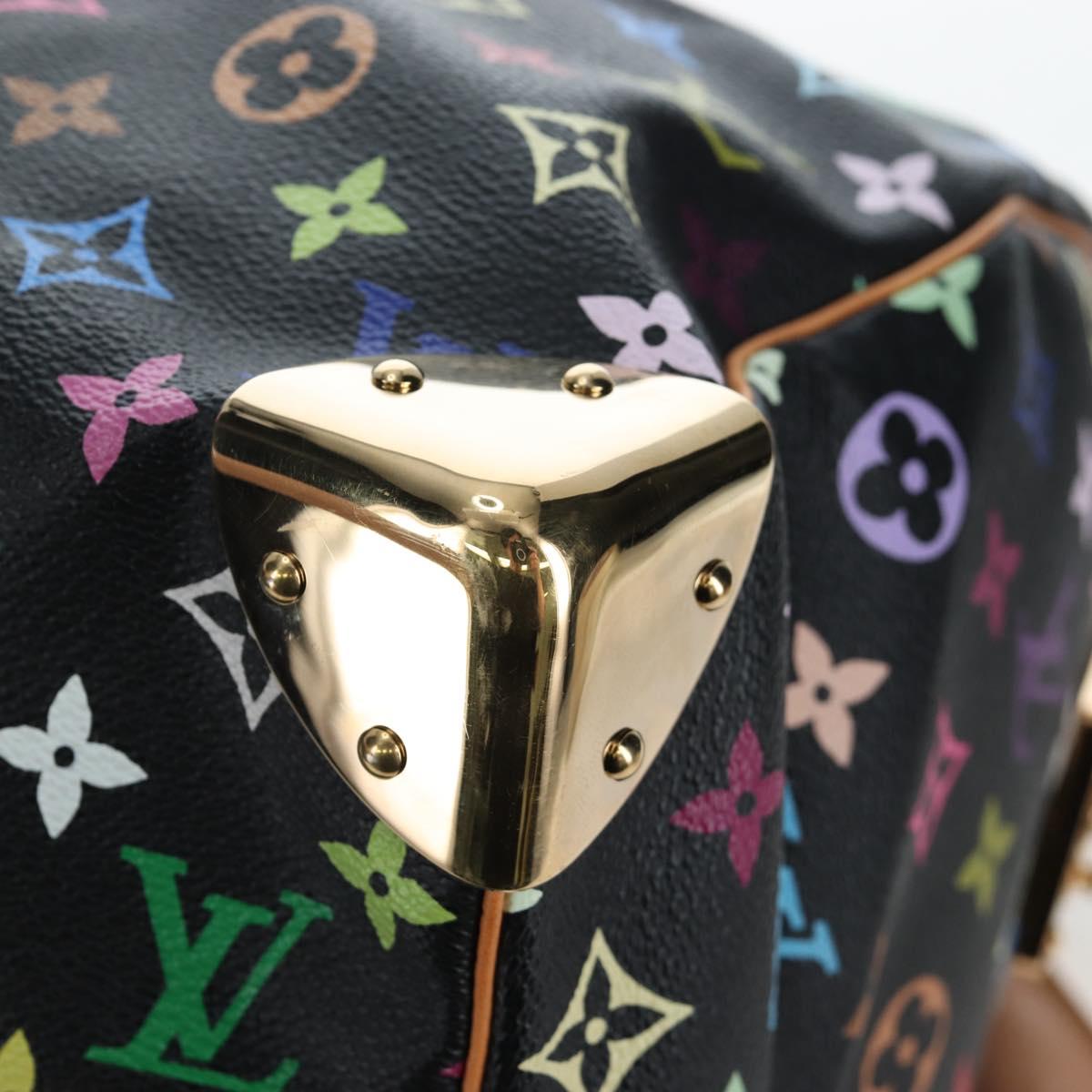 LOUIS VUITTON Monogram Multicolor Keepall 45 Bag Black M92640 Auth 195545SV