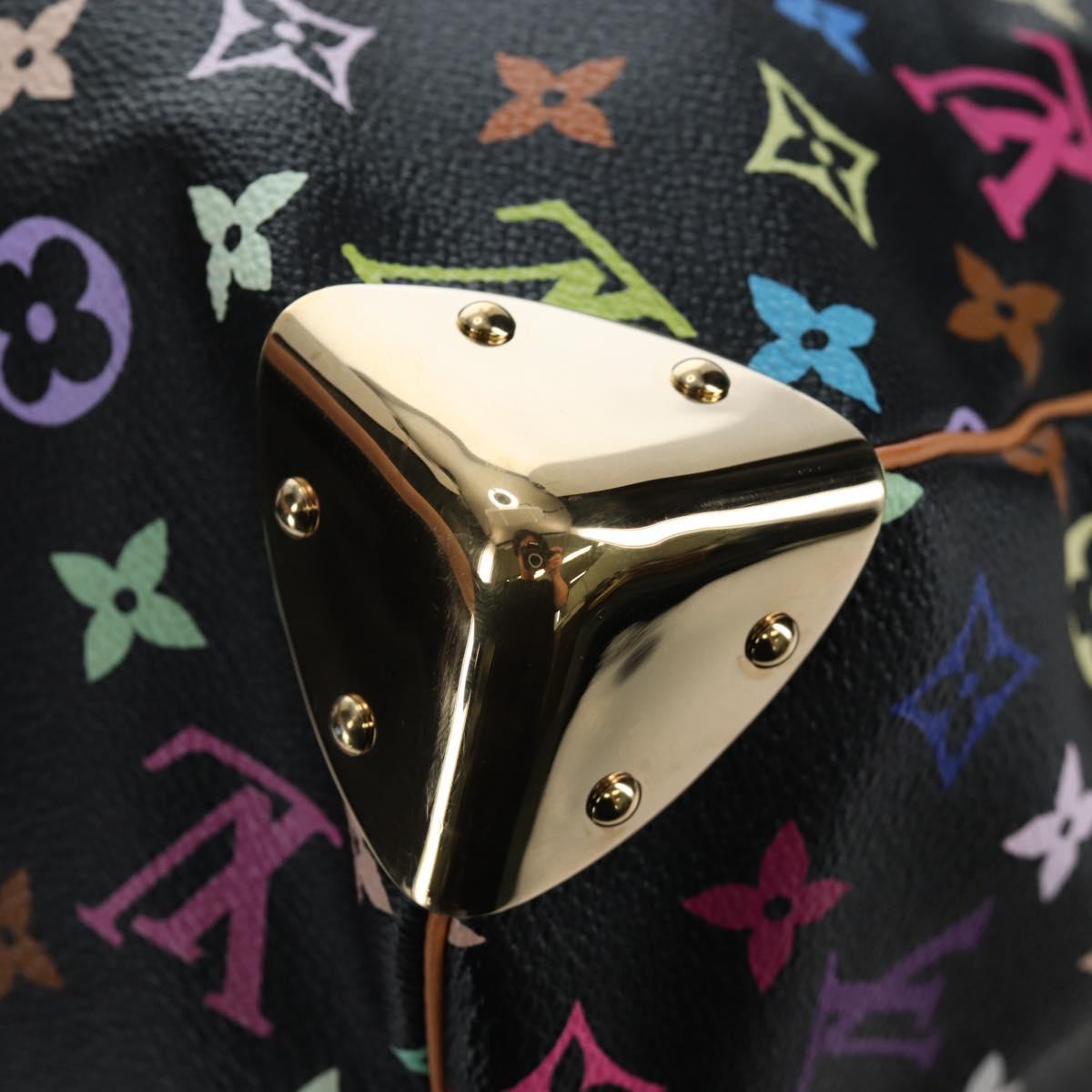 LOUIS VUITTON Monogram Multicolor Keepall 45 Bag Black M92640 Auth 195545SV