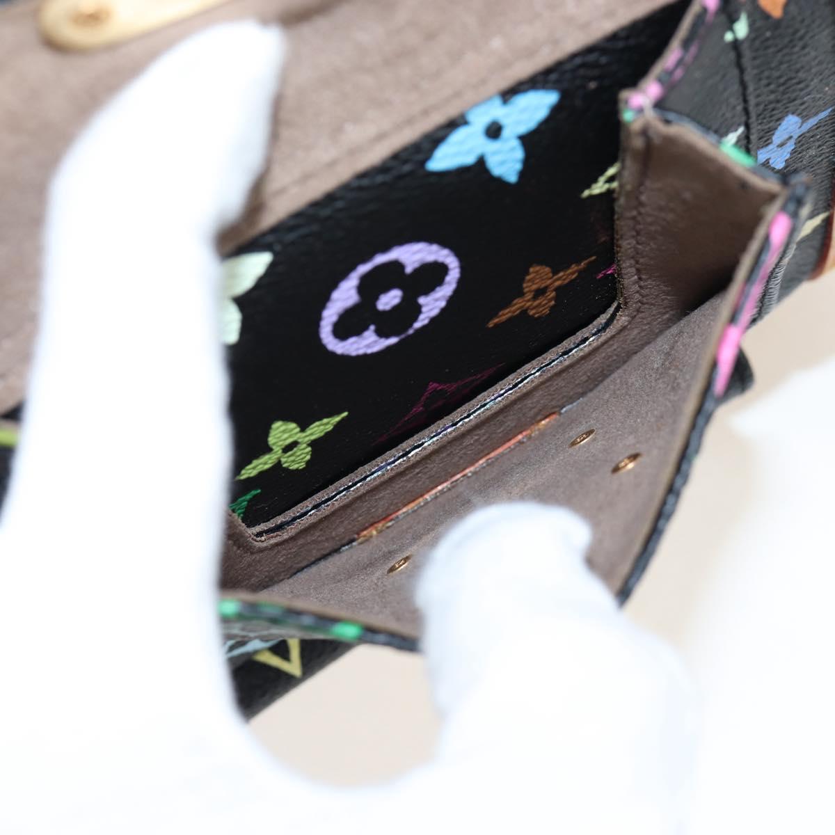 LOUIS VUITTON Monogram Multicolor Keepall 45 Bag Black M92640 Auth 195545SV