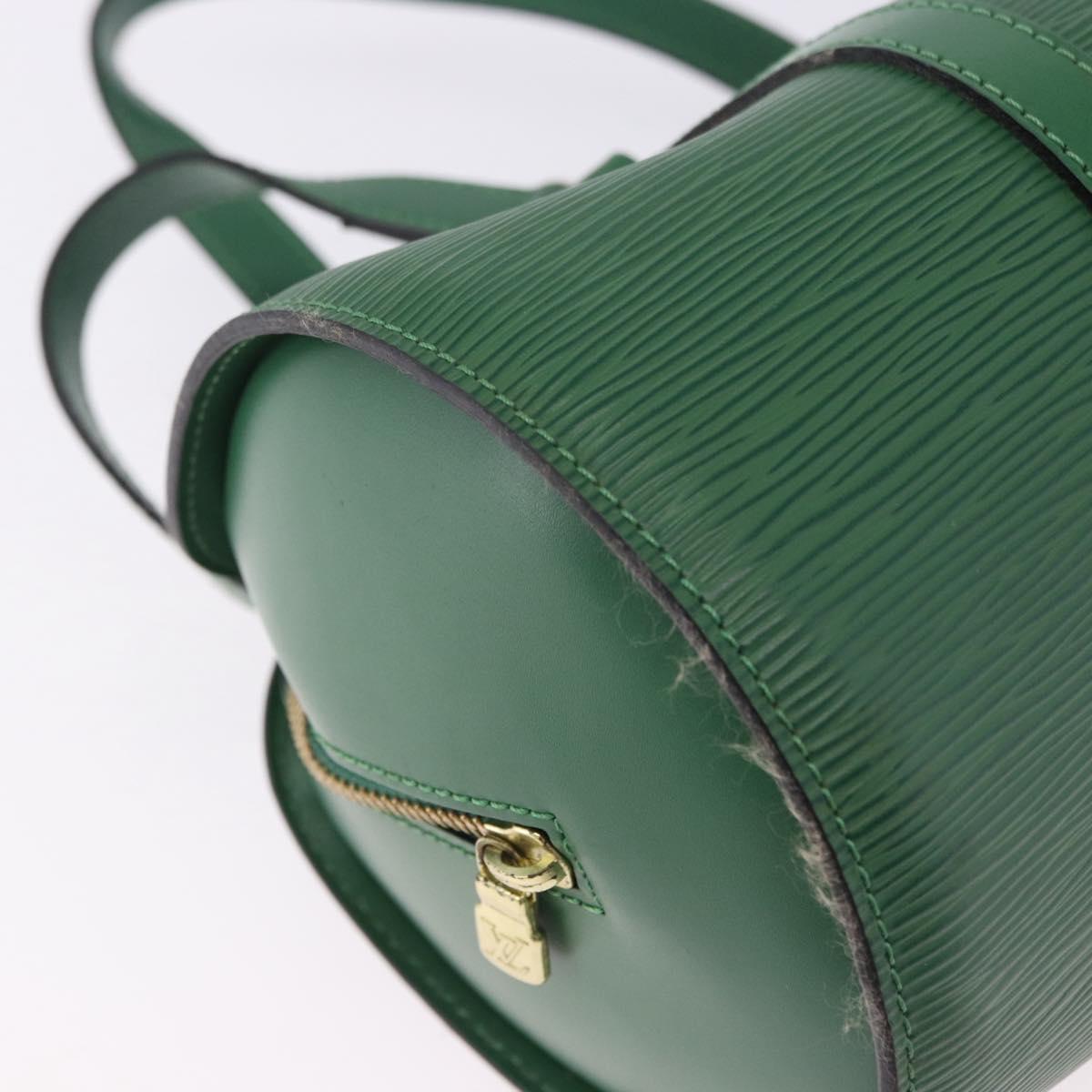 LOUIS VUITTON Epi Soufflot Hand Bag Green M52224 LV Auth 195553