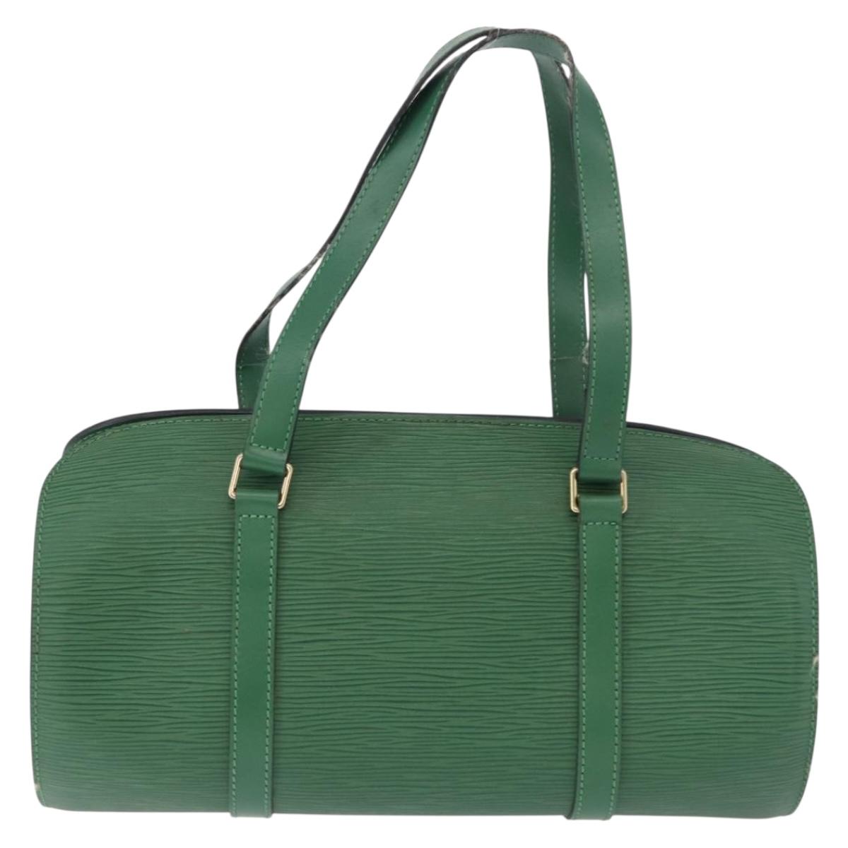 LOUIS VUITTON Epi Soufflot Hand Bag Green M52224 LV Auth 195553