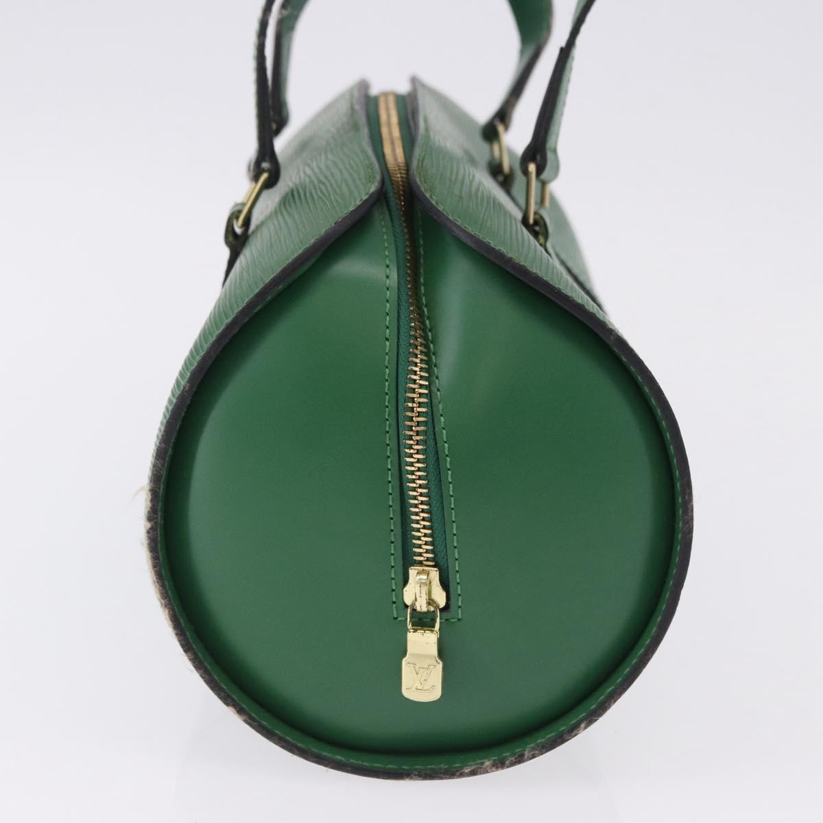 LOUIS VUITTON Epi Soufflot Hand Bag Green M52224 LV Auth 195553