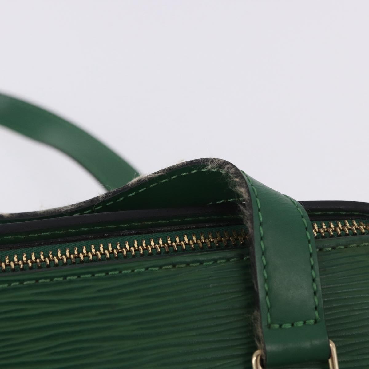 LOUIS VUITTON Epi Soufflot Hand Bag Green M52224 LV Auth 195553