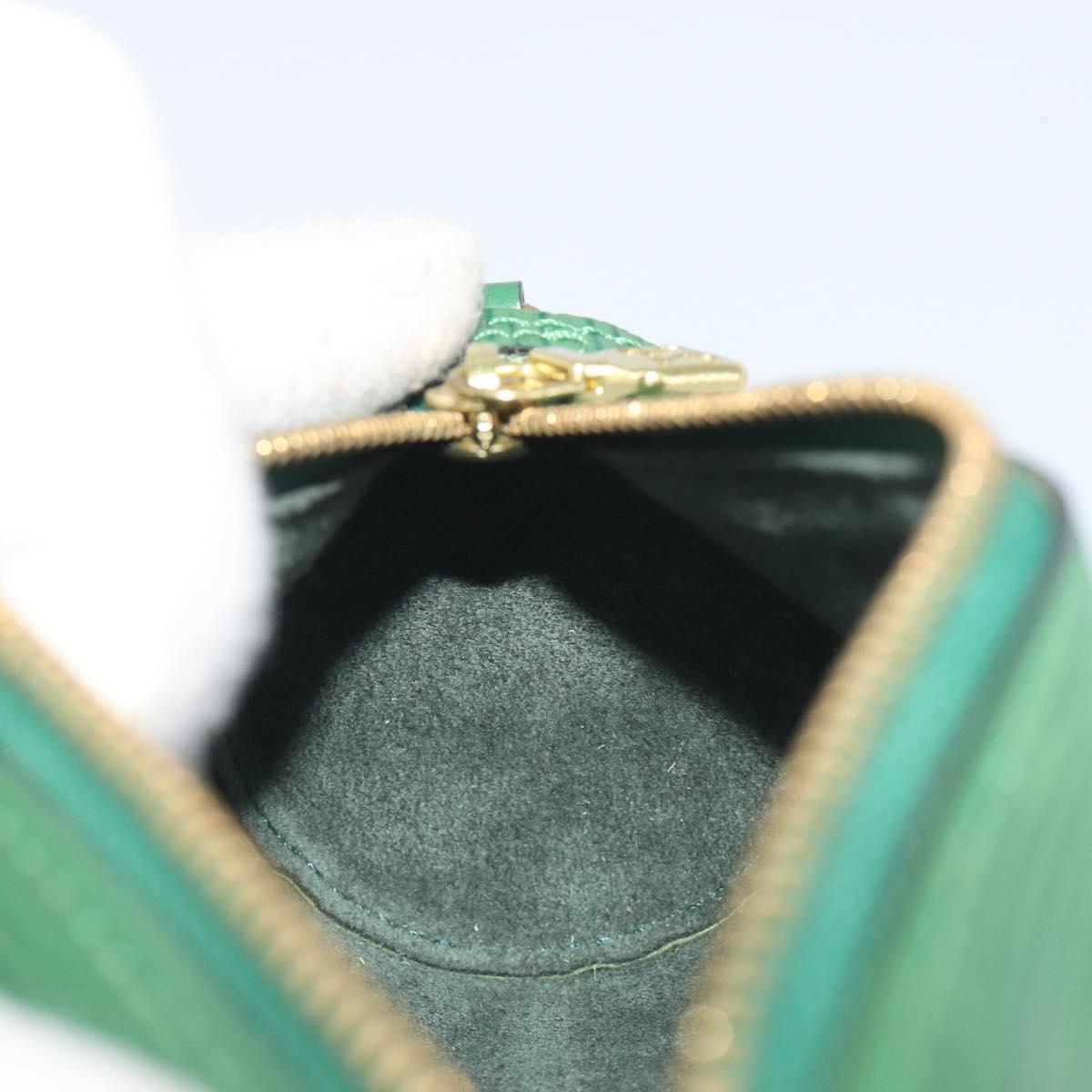 LOUIS VUITTON Epi Soufflot Pouch Green LV Auth 195554A