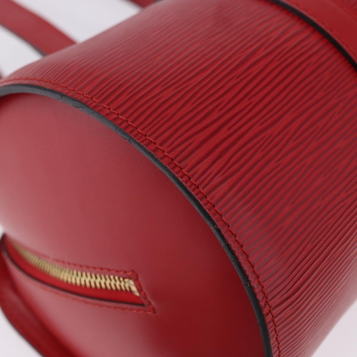LOUIS VUITTON Epi Soufflot Hand Bag Red M52227 LV Auth 195555V