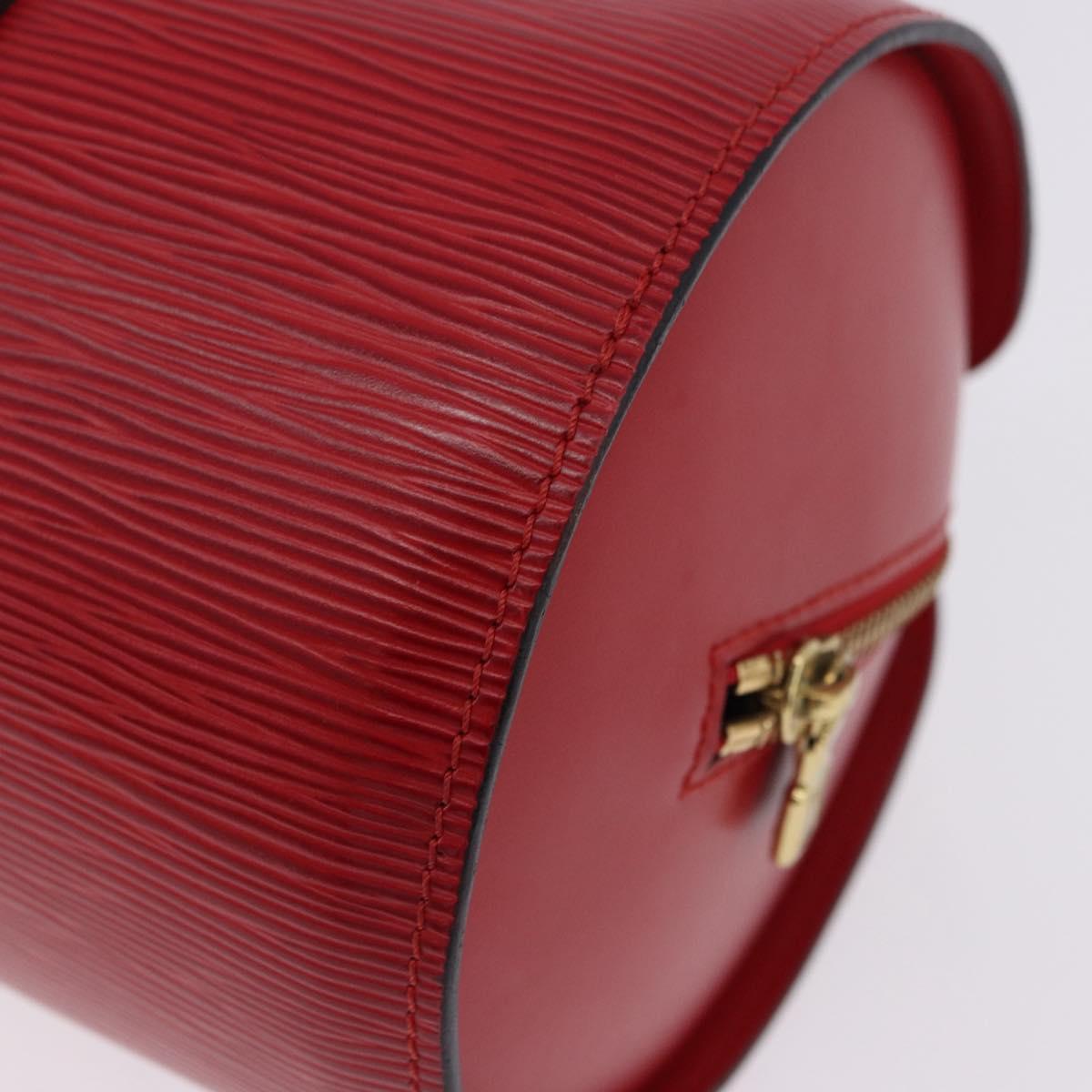 LOUIS VUITTON Epi Soufflot Hand Bag Red M52227 LV Auth 195555V