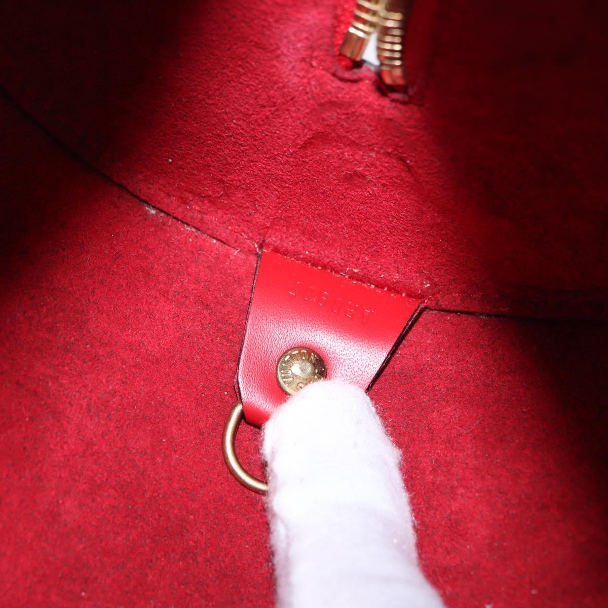 LOUIS VUITTON Epi Soufflot Hand Bag Red M52227 LV Auth 195555V