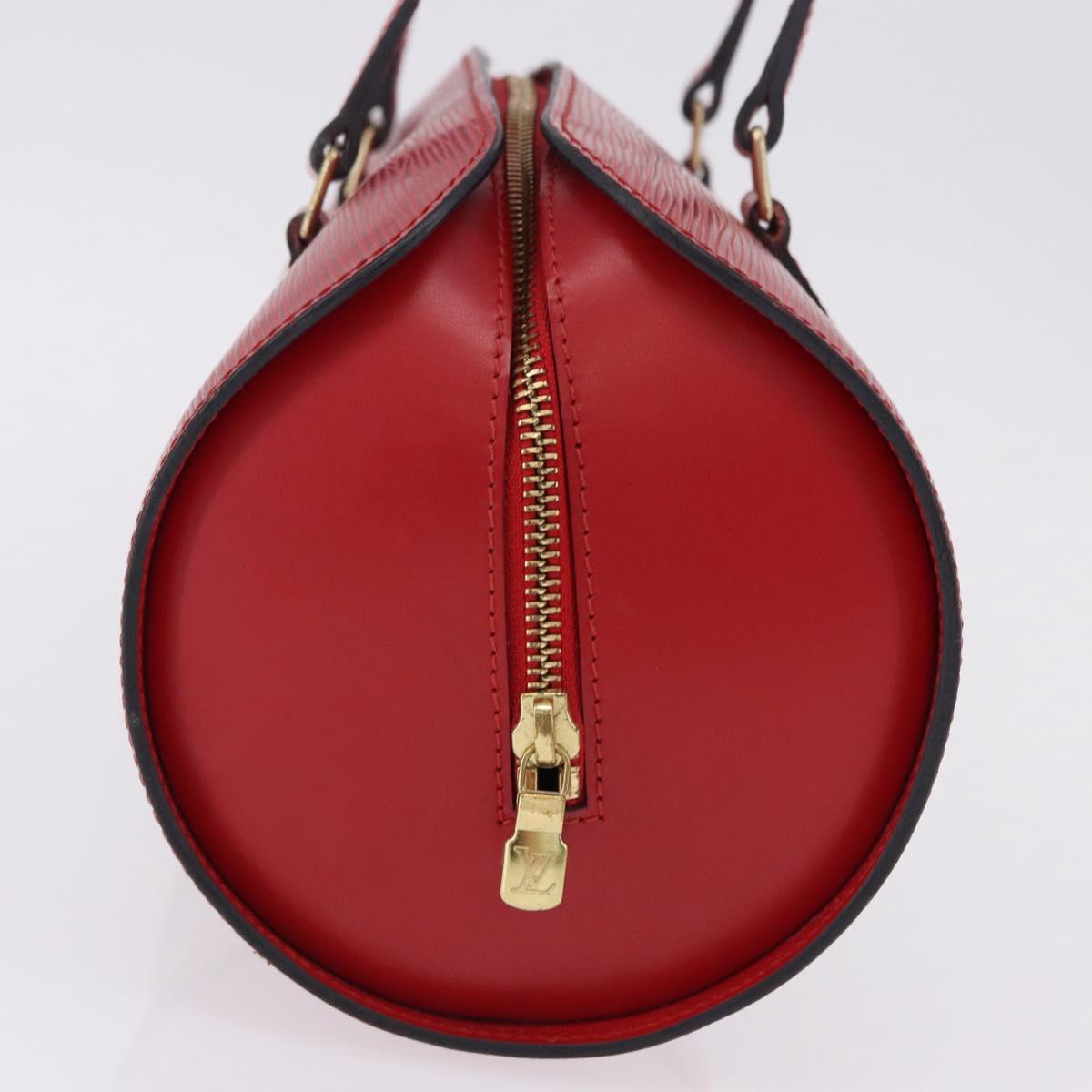 LOUIS VUITTON Epi Soufflot Hand Bag Red M52227 LV Auth 195555V