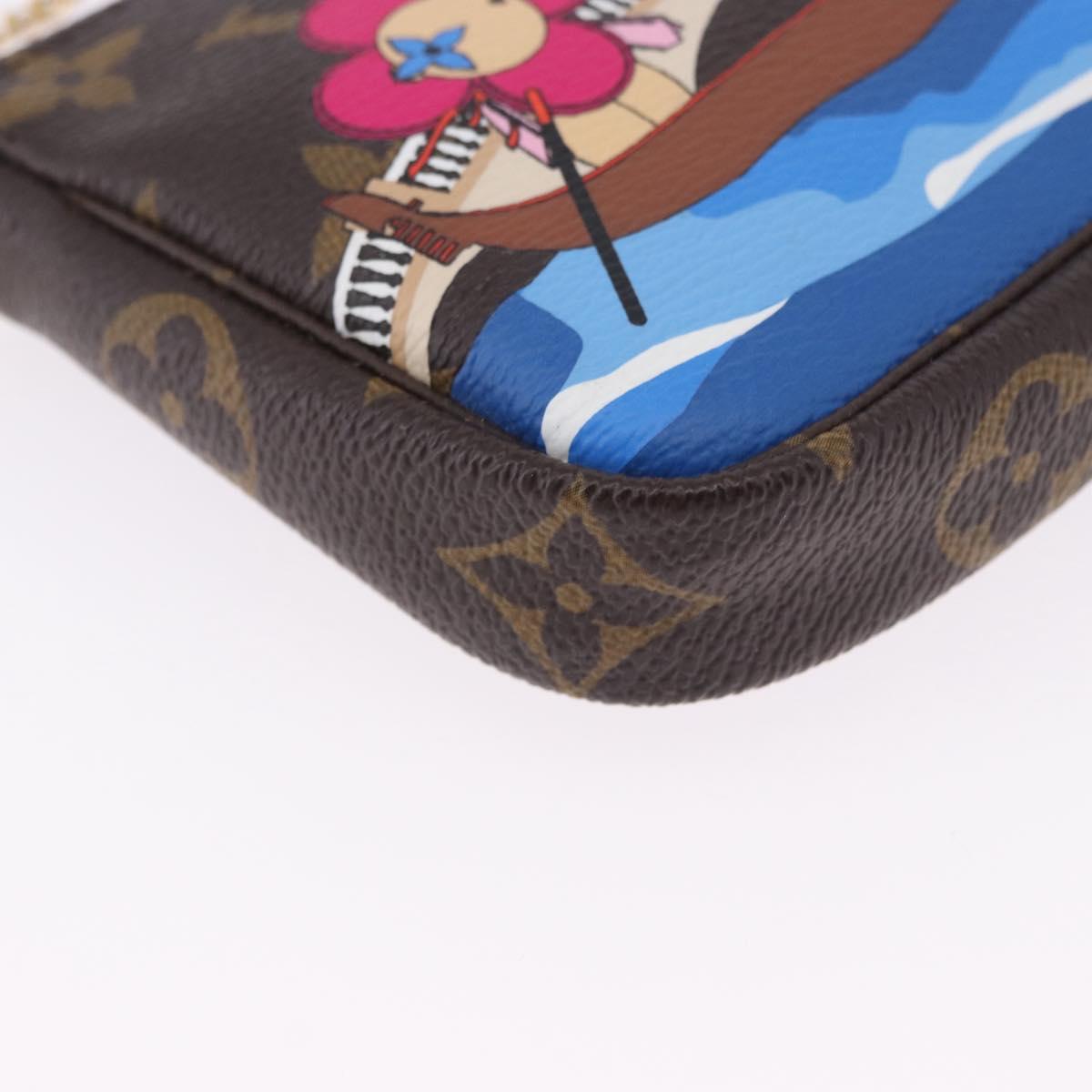 LOUIS VUITTON Monogram Vivienne Mini Pochette Accessoires M68489 Auth 195558M