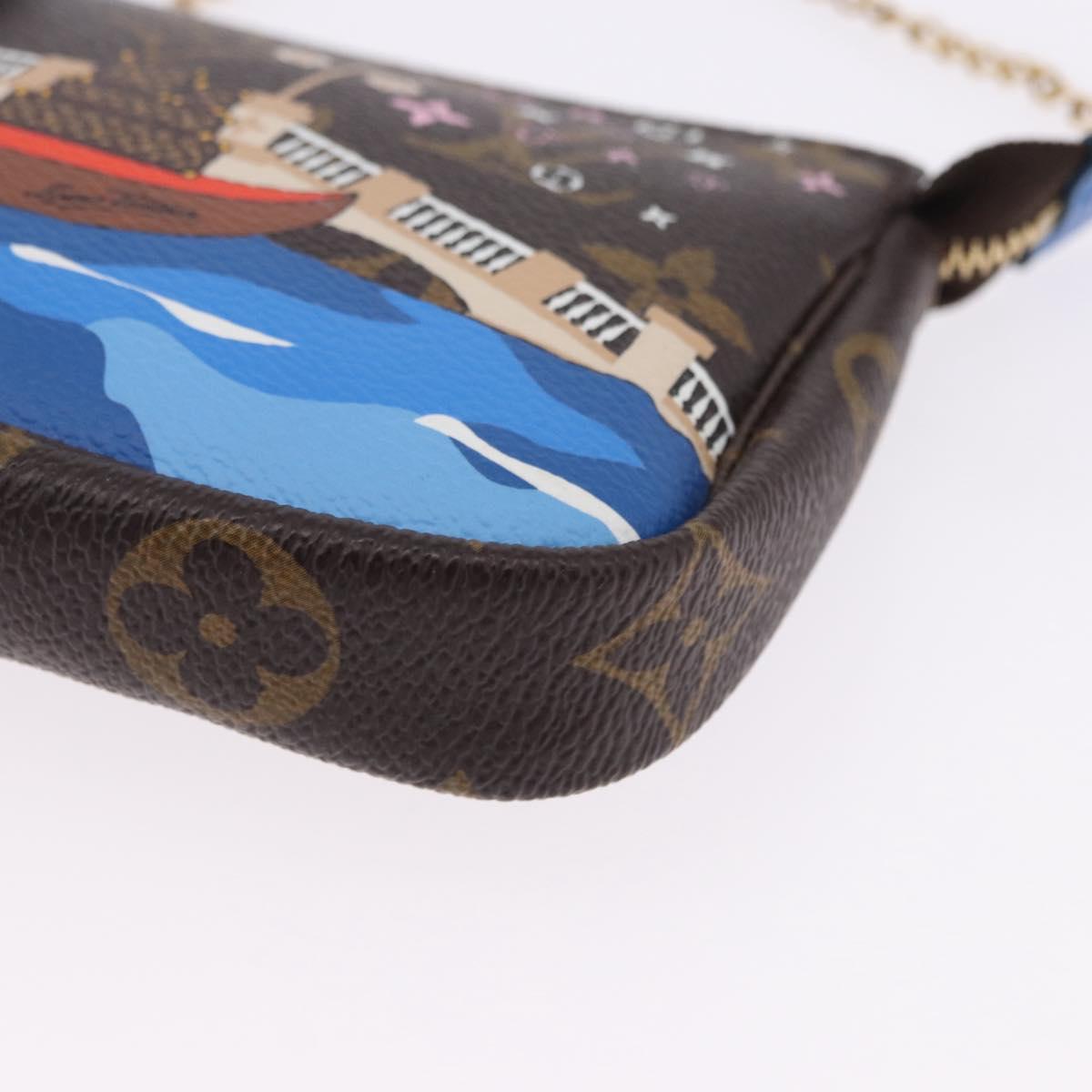 LOUIS VUITTON Monogram Vivienne Mini Pochette Accessoires M68489 Auth 195558M