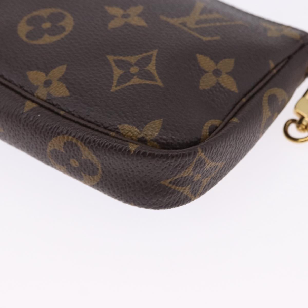 LOUIS VUITTON Monogram Vivienne Mini Pochette Accessoires M68489 Auth 195558M