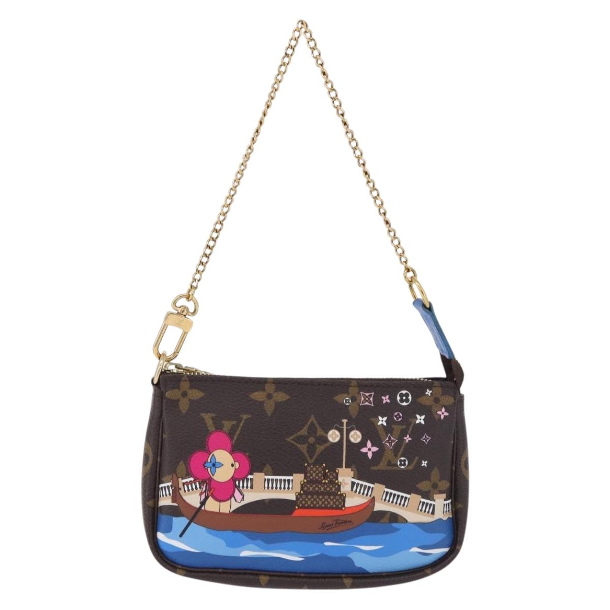 LOUIS VUITTON Monogram Vivienne Mini Pochette Accessoires M68489 Auth 195558M