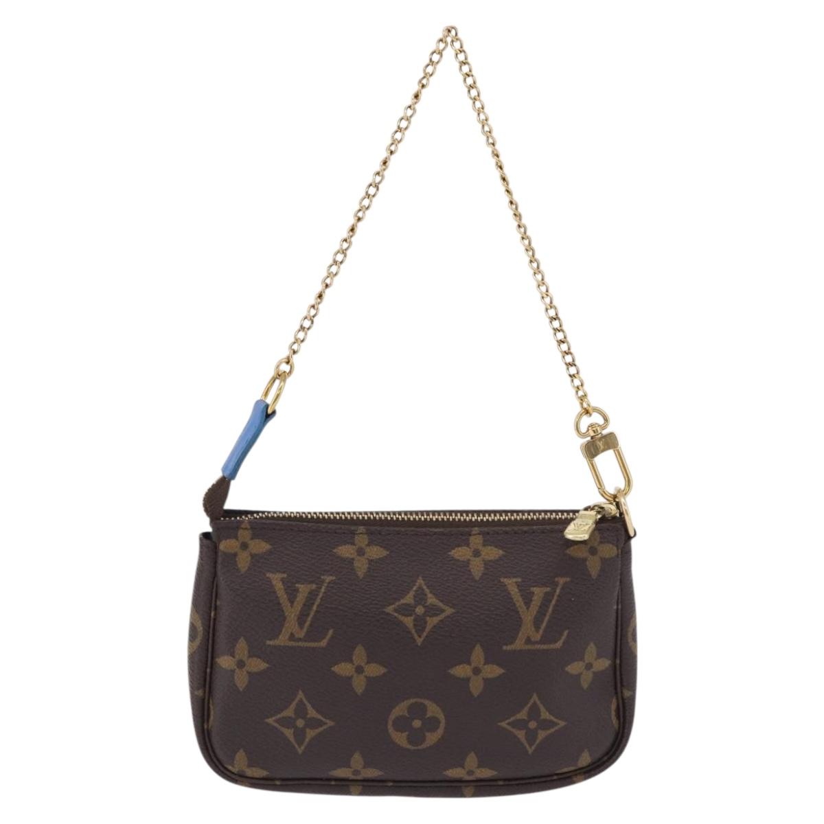 LOUIS VUITTON Monogram Vivienne Mini Pochette Accessoires M68489 Auth 195558M