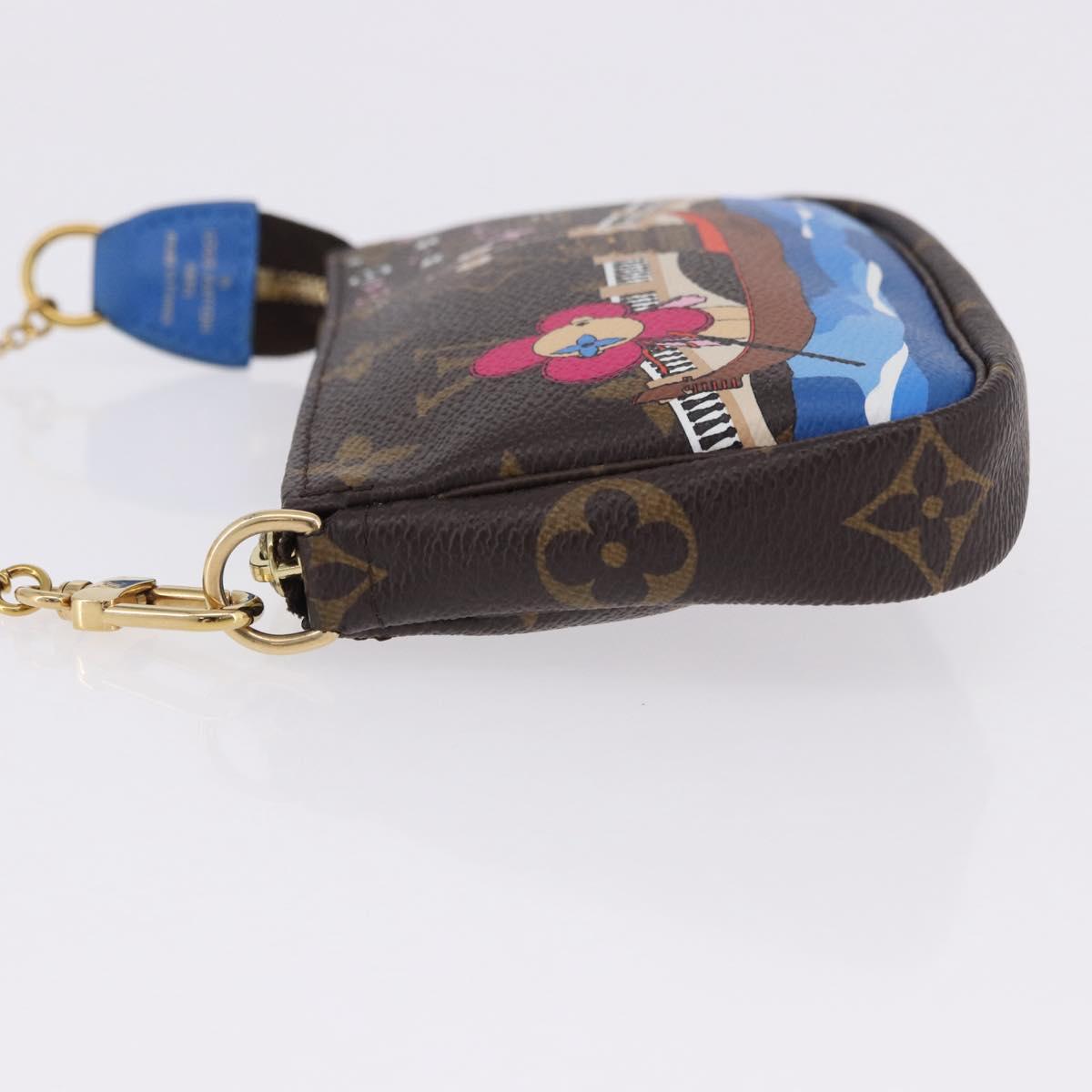 LOUIS VUITTON Monogram Vivienne Mini Pochette Accessoires M68489 Auth 195558M