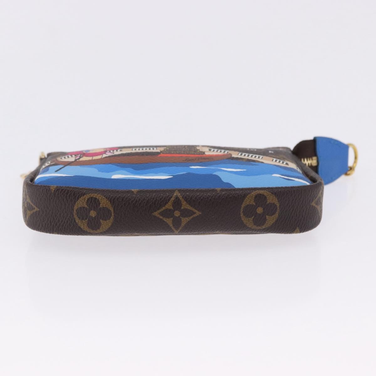 LOUIS VUITTON Monogram Vivienne Mini Pochette Accessoires M68489 Auth 195558M