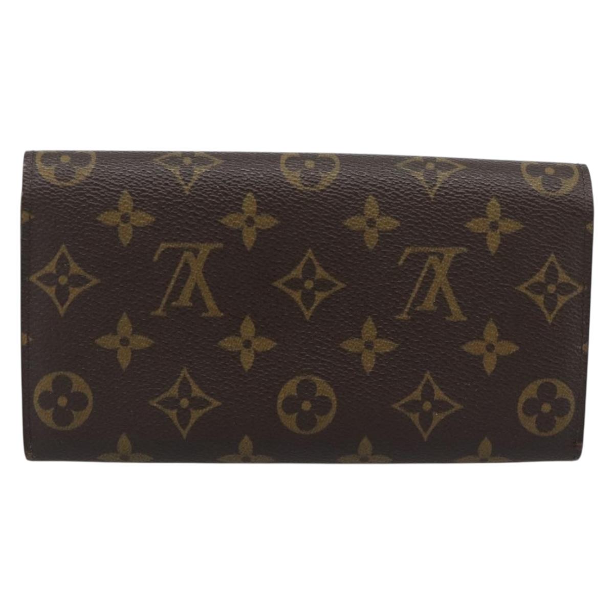 LOUIS VUITTON Monogram Portefeuille Sarah Long Wallet M60531 LV Auth 195560