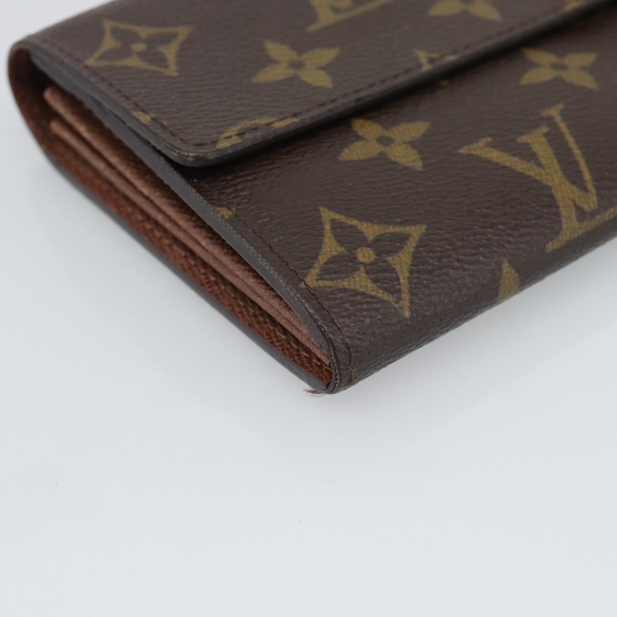 LOUIS VUITTON Monogram Portefeuille Sarah Long Wallet M60531 LV Auth 195560