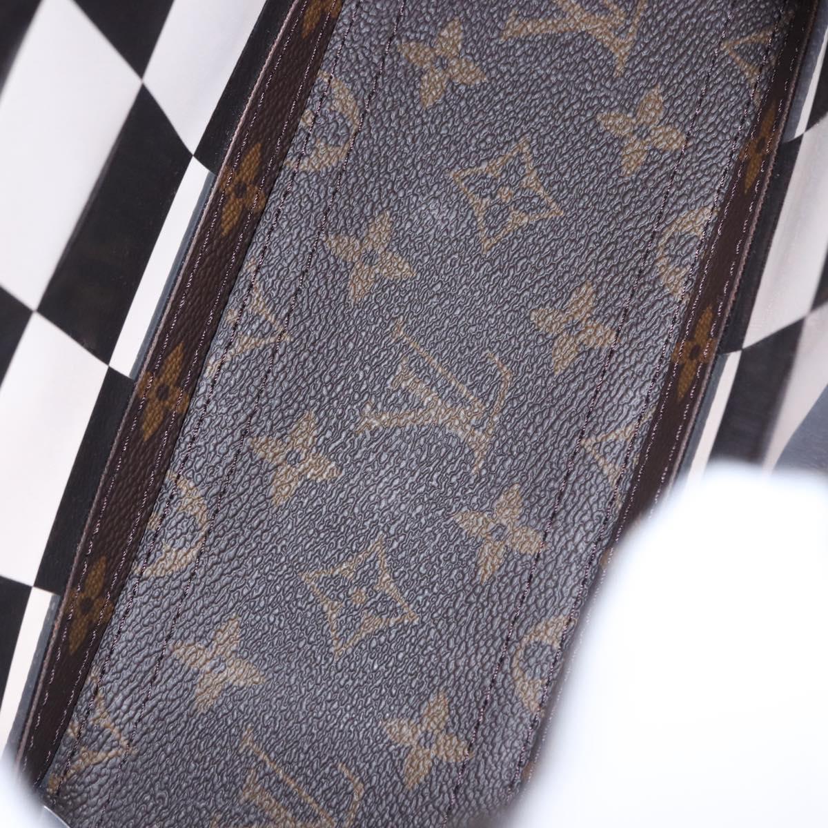 LOUIS VUITTON Monogram Chess Slim Soft Trunk Bag M20871 LV Auth 195571SAM