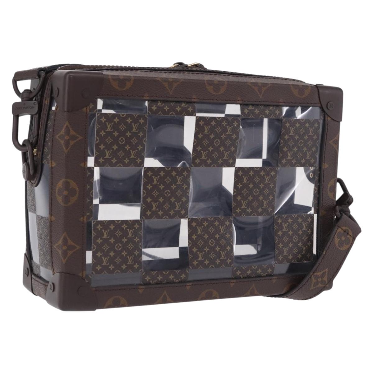 LOUIS VUITTON Monogram Chess Slim Soft Trunk Bag M20871 LV Auth 195571SAM