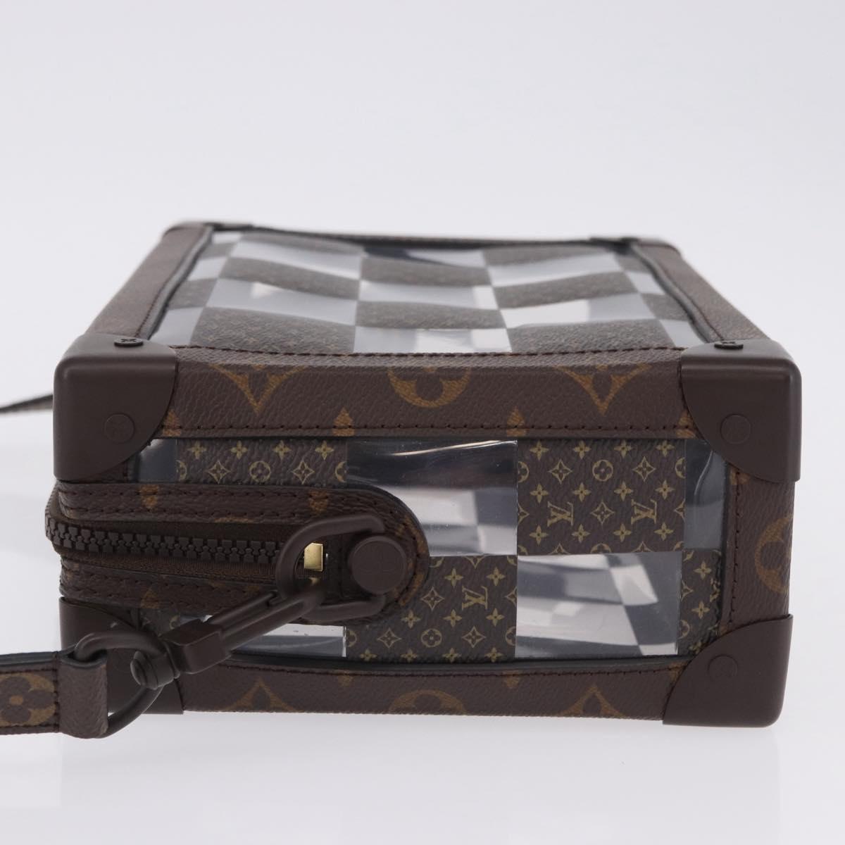 LOUIS VUITTON Monogram Chess Slim Soft Trunk Bag M20871 LV Auth 195571SAM