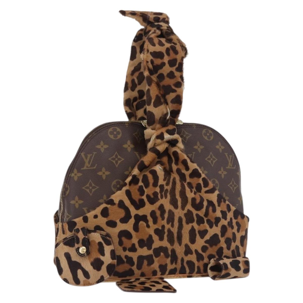LOUIS VUITTON Monogram Leopard Azzedine Alaia Alma Hand Bag M99032 Auth 195572V