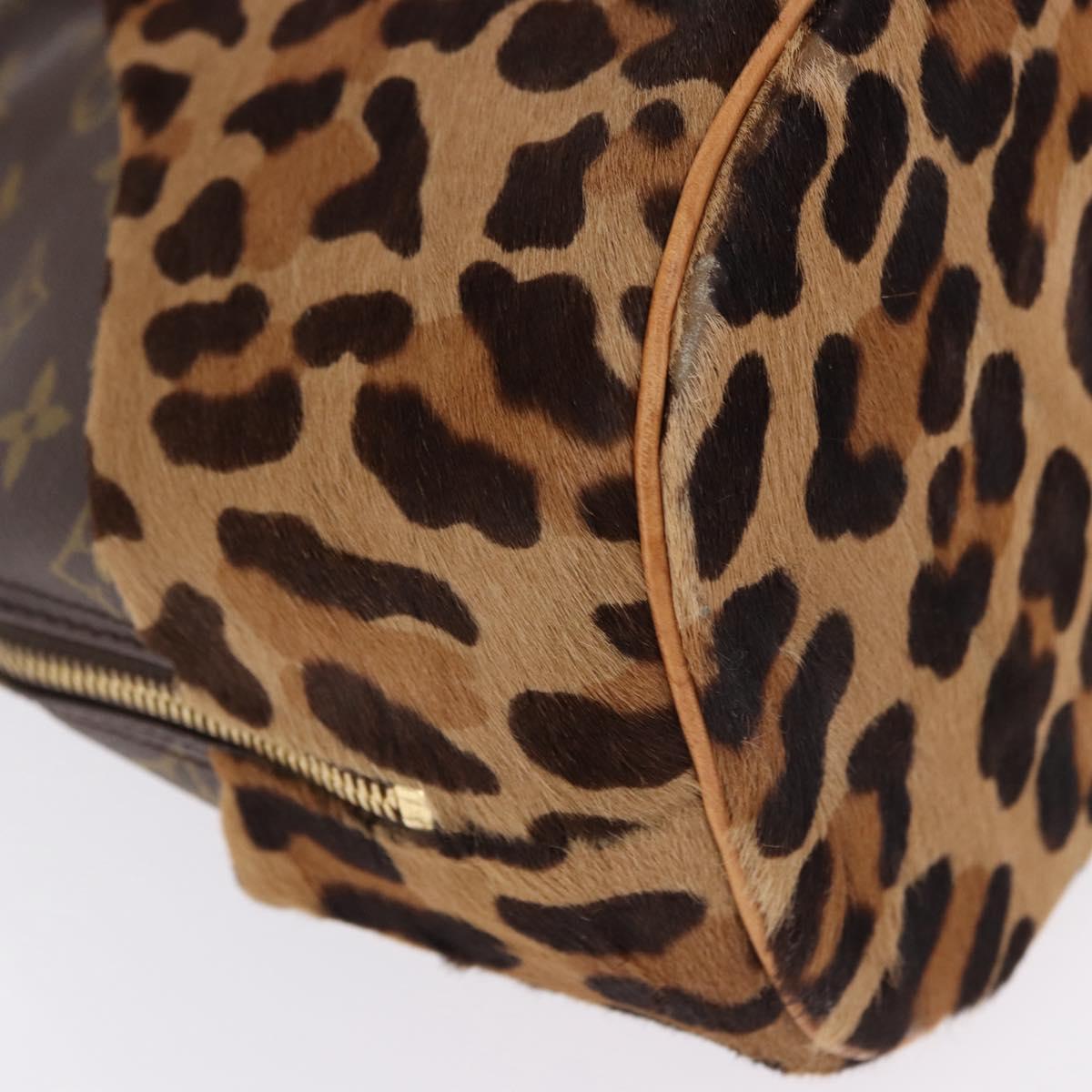 LOUIS VUITTON Monogram Leopard Azzedine Alaia Alma Hand Bag M99032 Auth 195572V