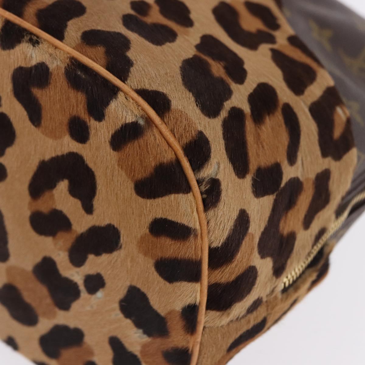 LOUIS VUITTON Monogram Leopard Azzedine Alaia Alma Hand Bag M99032 Auth 195572V