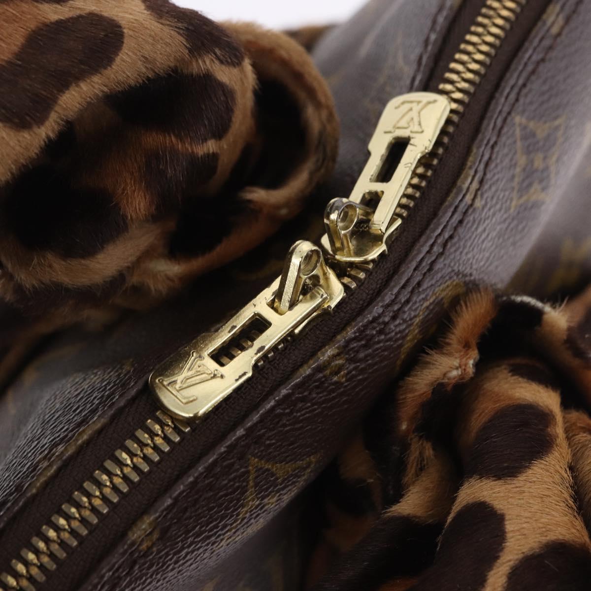 LOUIS VUITTON Monogram Leopard Azzedine Alaia Alma Hand Bag M99032 Auth 195572V