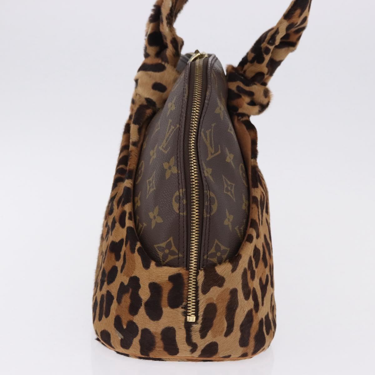 LOUIS VUITTON Monogram Leopard Azzedine Alaia Alma Hand Bag M99032 Auth 195572V