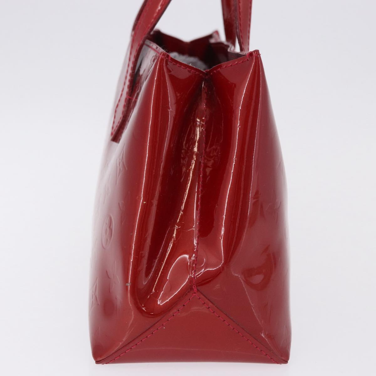 LOUIS VUITTON Monogram Vernis Wilshire PM Bag Pomme D'amour M93642 Auth 195573