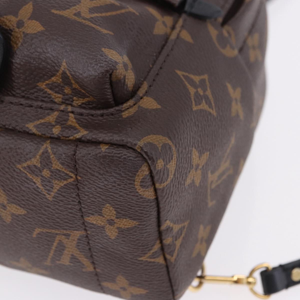 LOUIS VUITTON Monogram Palm Springs MINI Backpack M44873 LV Auth 195585V