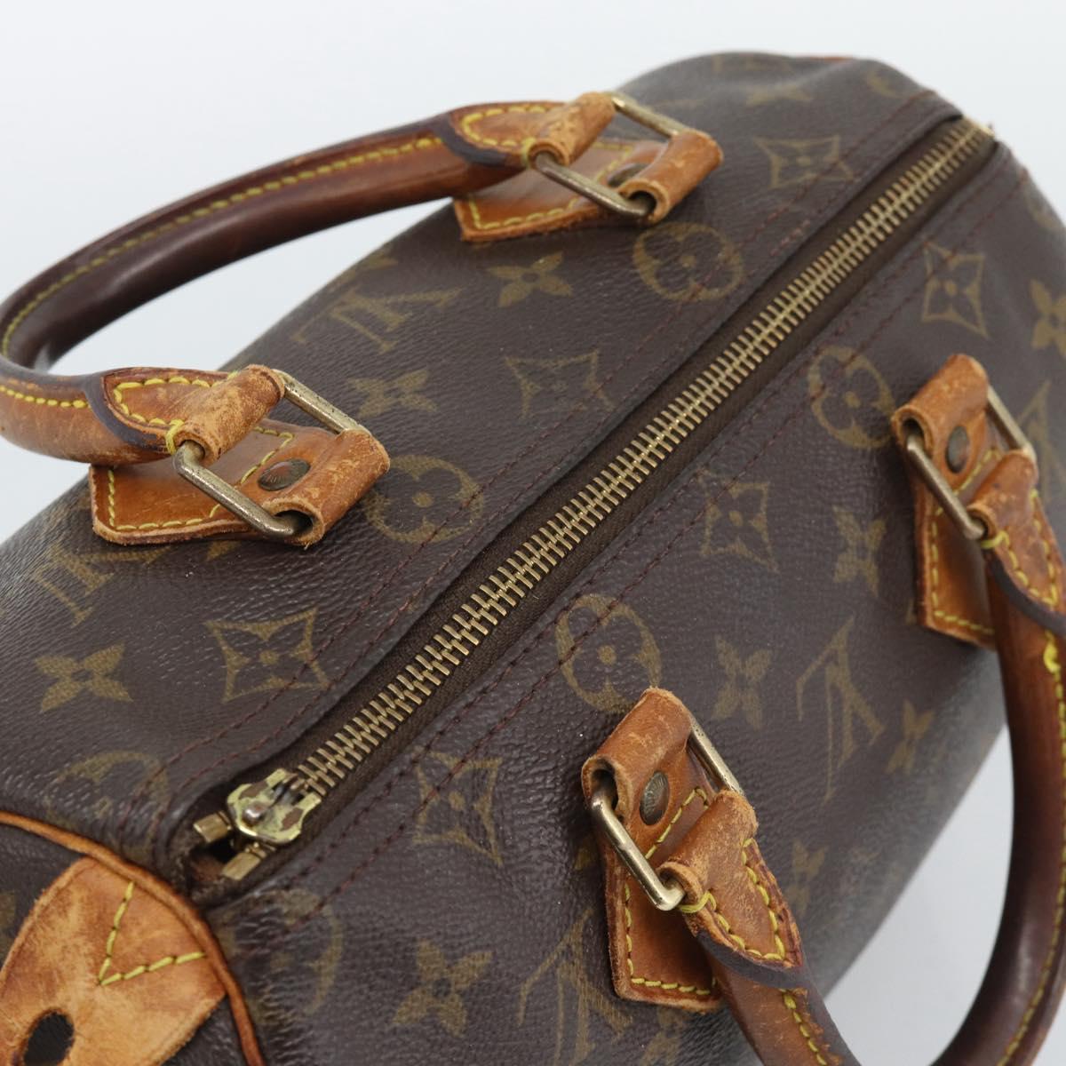 LOUIS VUITTON Monogram Speedy 25 Hand Bag M41528 LV Auth 195587